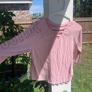 Justice 18/20 Pink blouse with embellishments